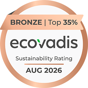 Selo EcoVadis Bronze – Top 35% – Sustainability Rating Agosto 2026